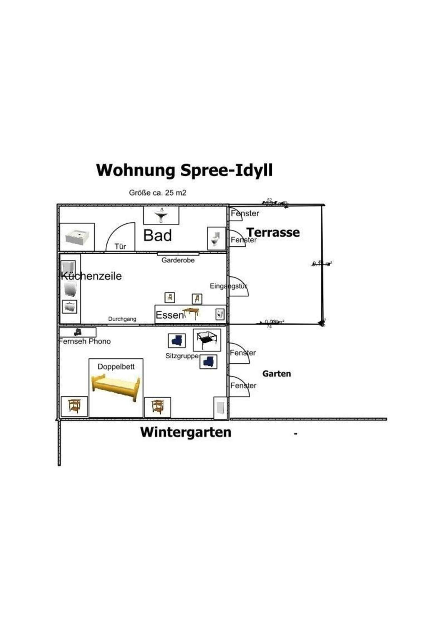 Wohnung In Luebbenauspreewald Mit Garten, Terrasse Und Grill Екстер'єр фото